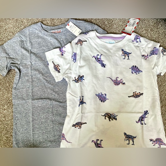 Cat & Jack Boys Kids T-Shirt Set of 2 NWT Size 6/7 Small - Picture 2 of 11